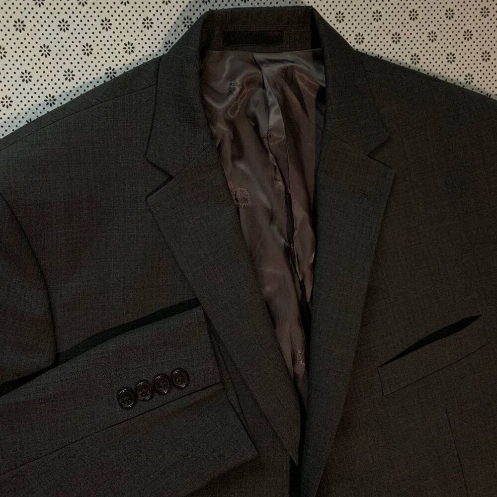 Lauren Ralph Lauren Men's 46S Charcoal Gray Wool Blend Suit Jacket Blazer